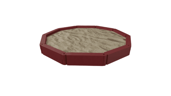 KB3173 - 10 Flexibele Rubber Zandbakranden Rood