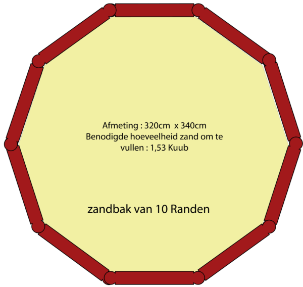 KB3173 - 10 Flexibele Rubber Zandbakranden Rood - Afbeelding 2