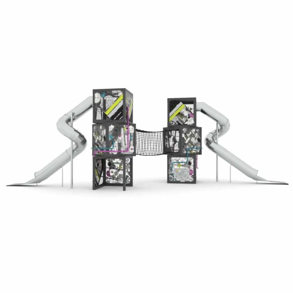 Dubbele toren met speelcubussen (QB2506)