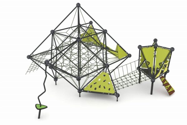 Klimstructuur (4.00) met glijbaan en spinner  (NC1007-4)