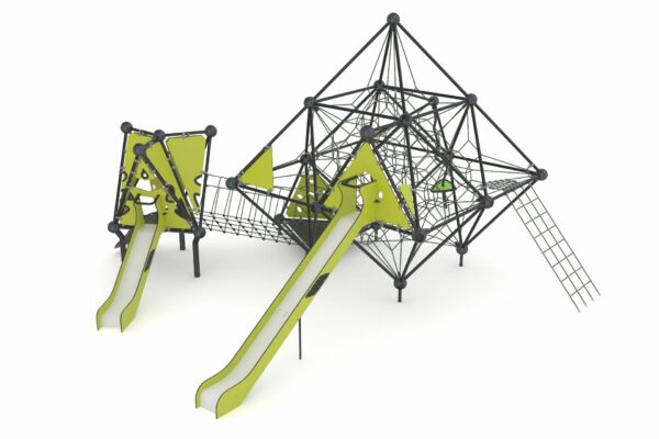 Klimstructuur (4.00) met glijbaan en spinner  (NC1007-4) - Afbeelding 3