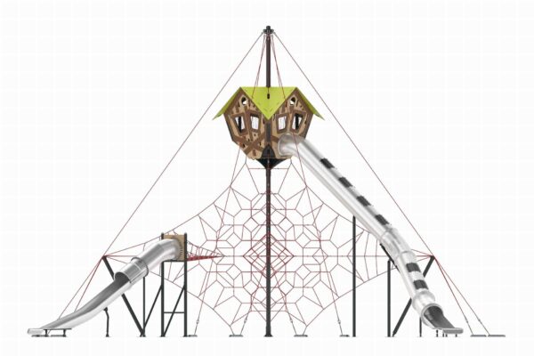 Sky Climber (12.00) met rvs buisglijbaan  (NC1028) - Afbeelding 2